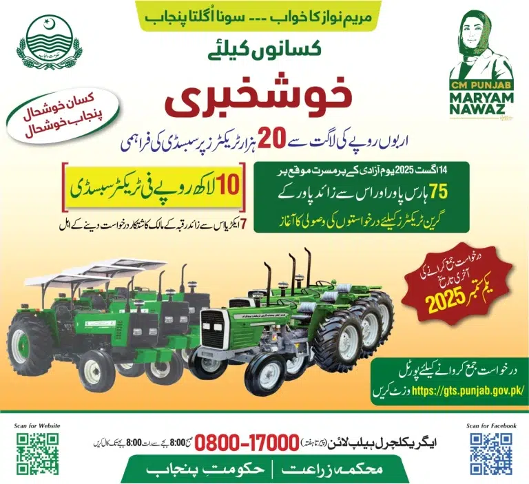 Green Tractor Scheme Punjab 2025 – Apply Online